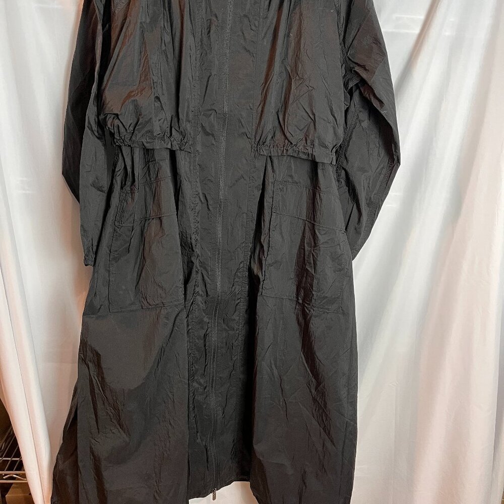 Women's Black Lt Wt Athleta Full zip Nylon Coat Size XS, NWOT